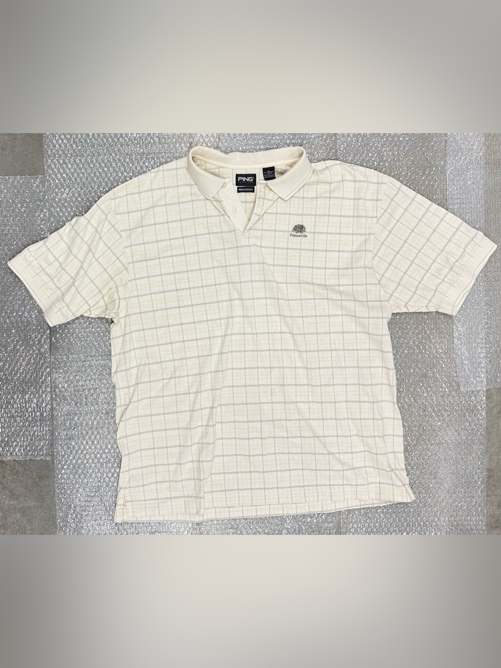 Vintage PING Polo XL Princeville Makai Golf Club Top 100 Course Geometric Clean